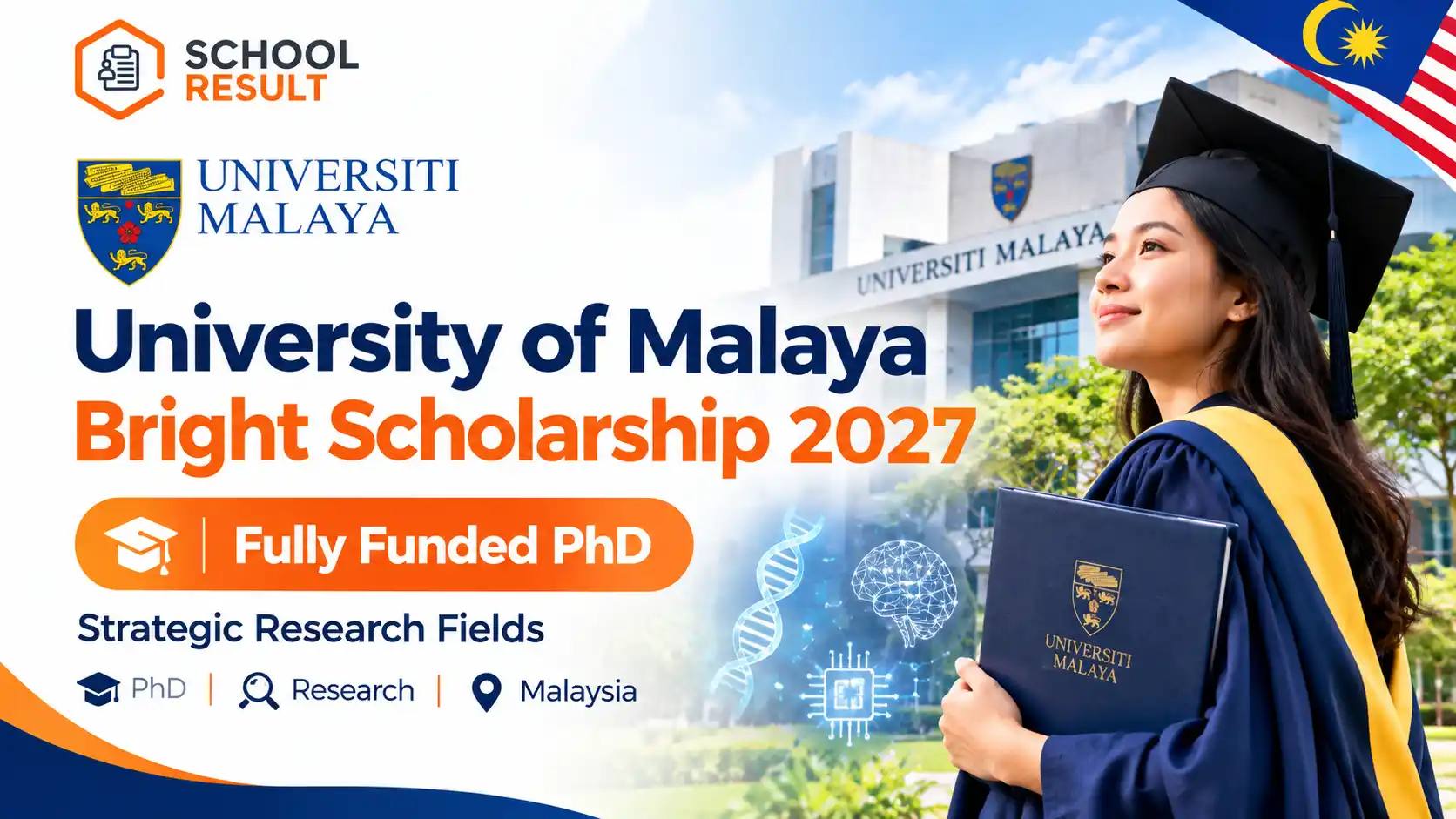 University of Malaya Bright Scholarship 2027 – Fully Funded PhD in Strategic Research Fields